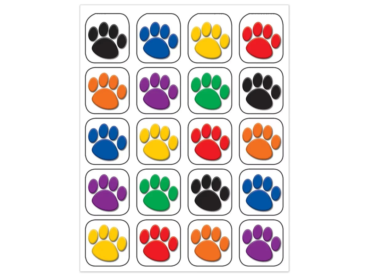 Paw Print Stickers - US 9162