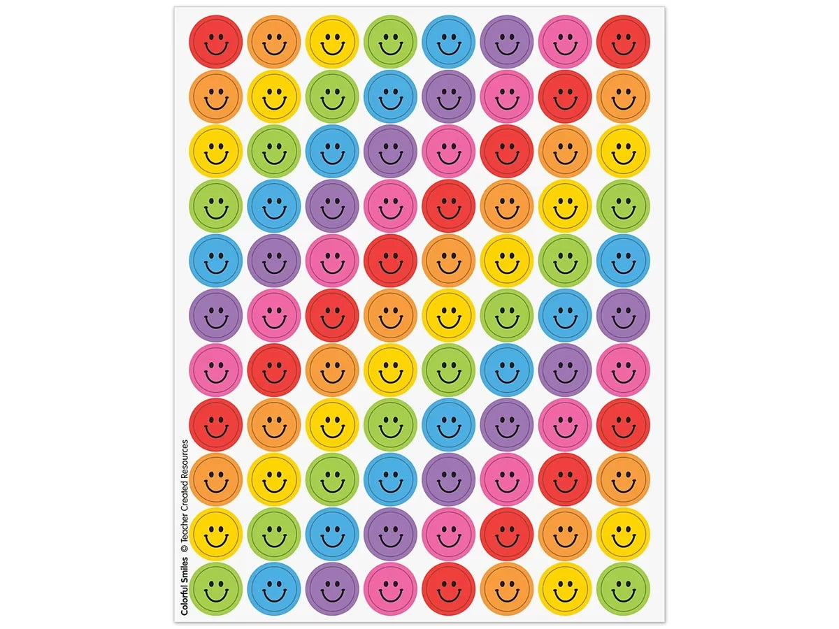 Colorful Smiles Mini Stickers - US 6439