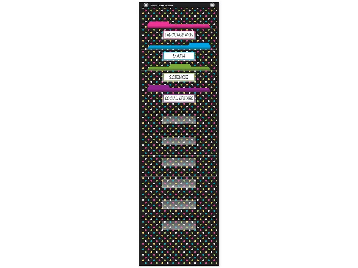Chalkboard Brights File Folder Pocket Chart - US 2356