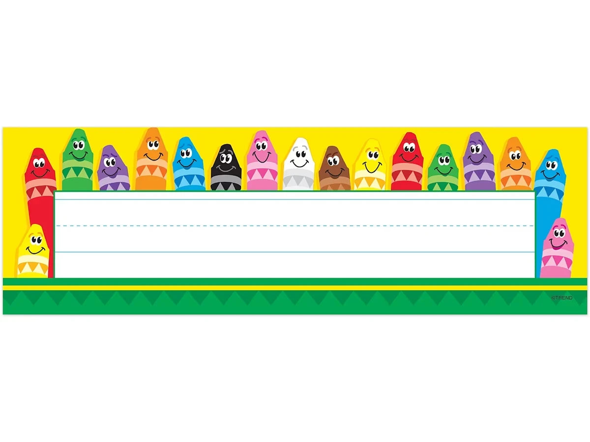Happy Crayon Nameplates - US 3043