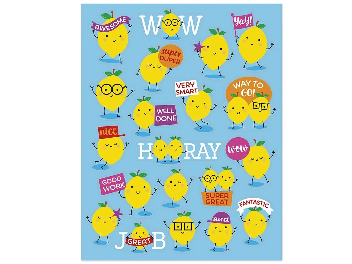 Lemon-Scented Motivational Stickers - US 1485