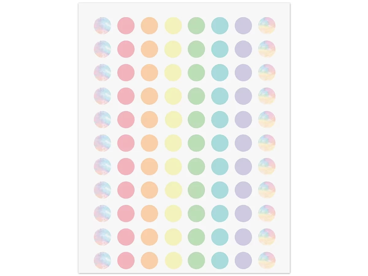 Pastel Pop Circle Mini Stickers - US 4320