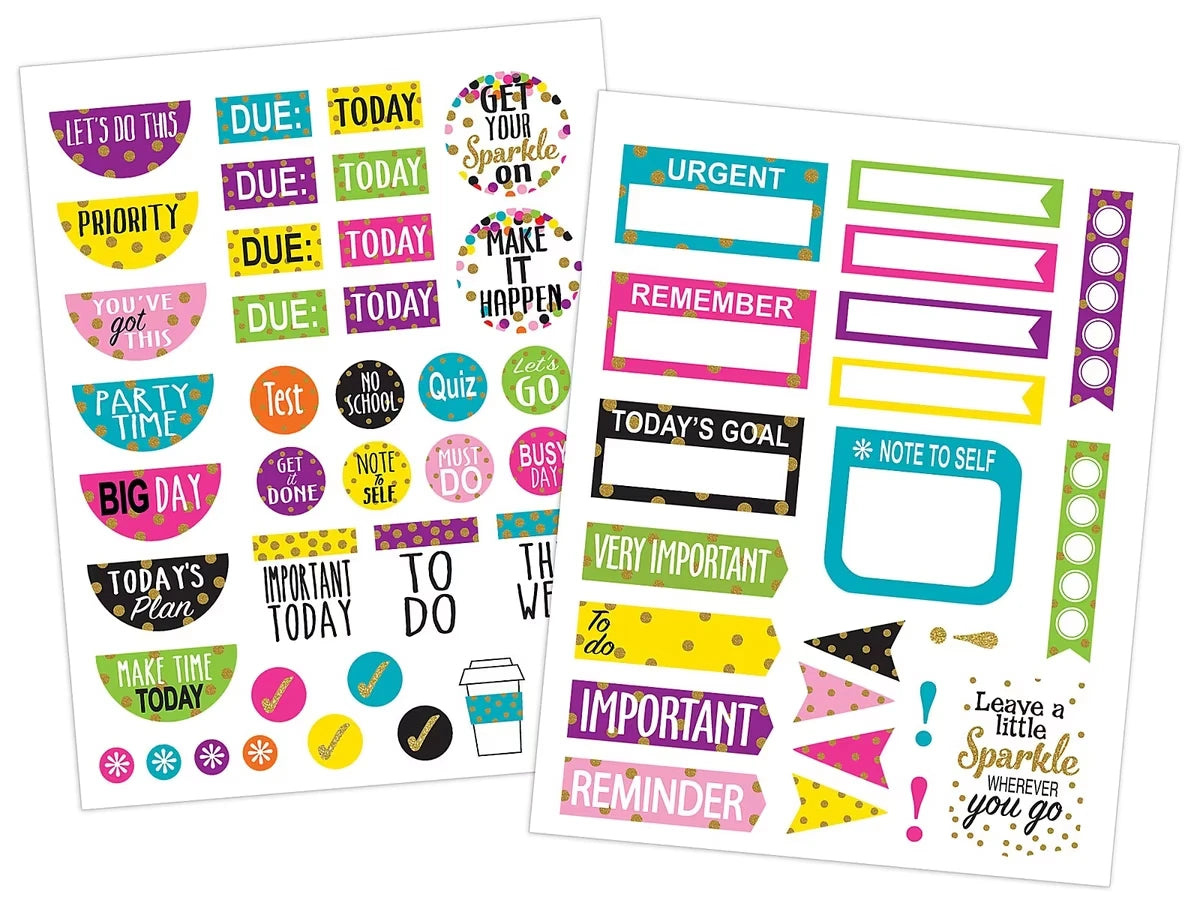 Confetti Planner Stickers - US 1989