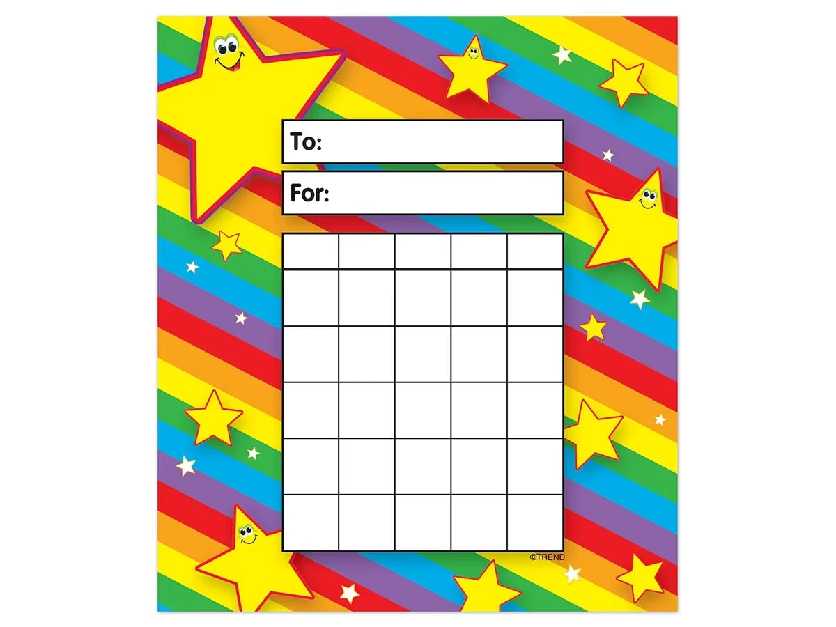 Rainbow & Star Mini Incentive Charts - US 8243