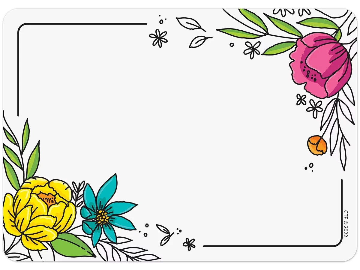 Bright Blooms Name Tags - US 9195