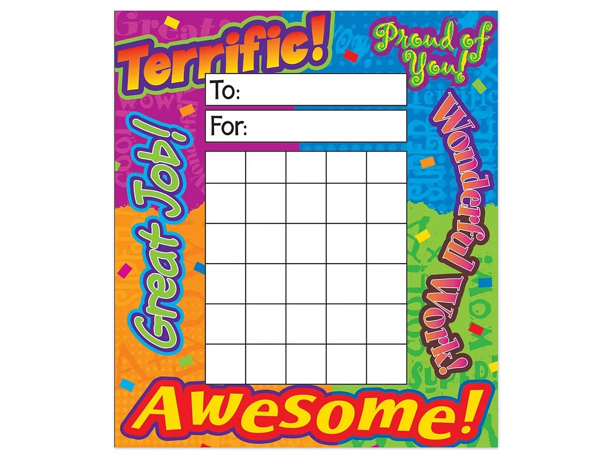 Motivational Mini Incentive Charts - US 9638