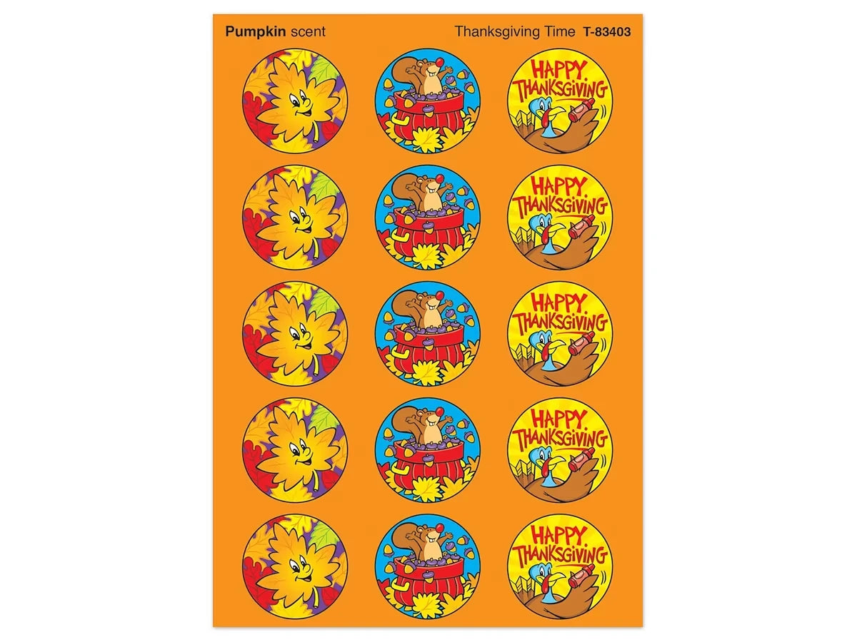 Thanksgiving Pumpkin-Scented Stickers - US 7511