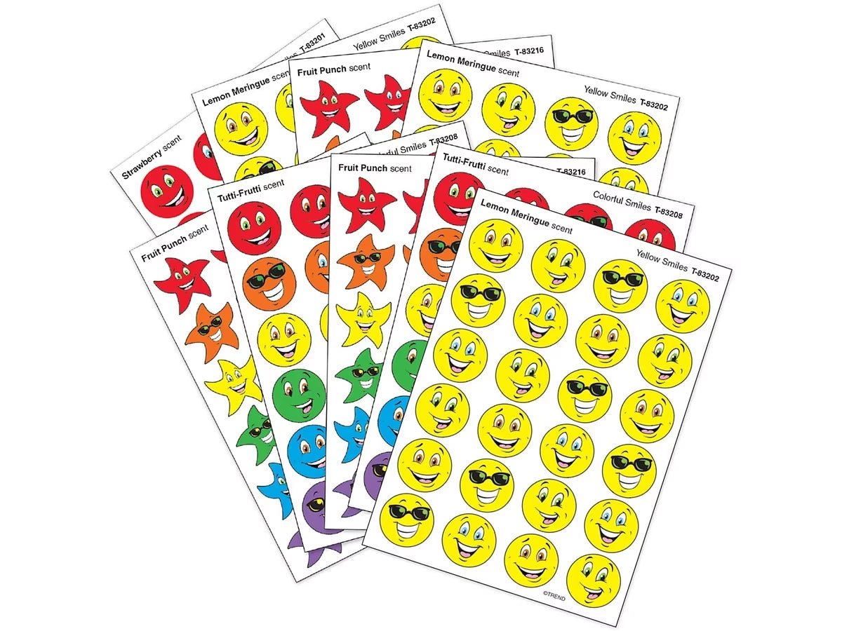 Smiley Face Scented Stickers - Variety Pack - US 1186