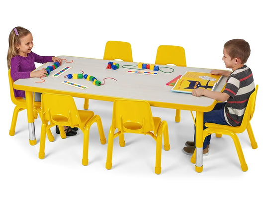 Kids Colors™ Adjustable Rectangular Tables - US 4770