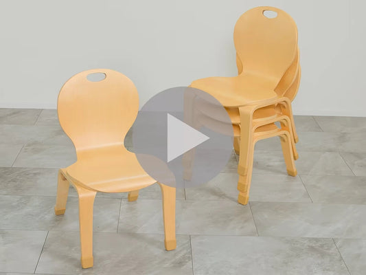 Classic Birch Classroom Stacking Chairs - US 5348