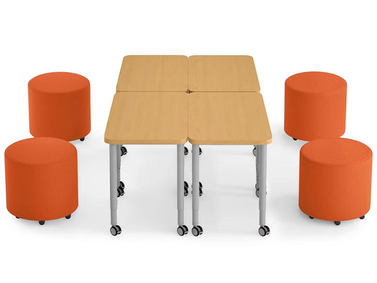 Modern Edge Mobile Lounge Seat & Desk Zone - US 7763