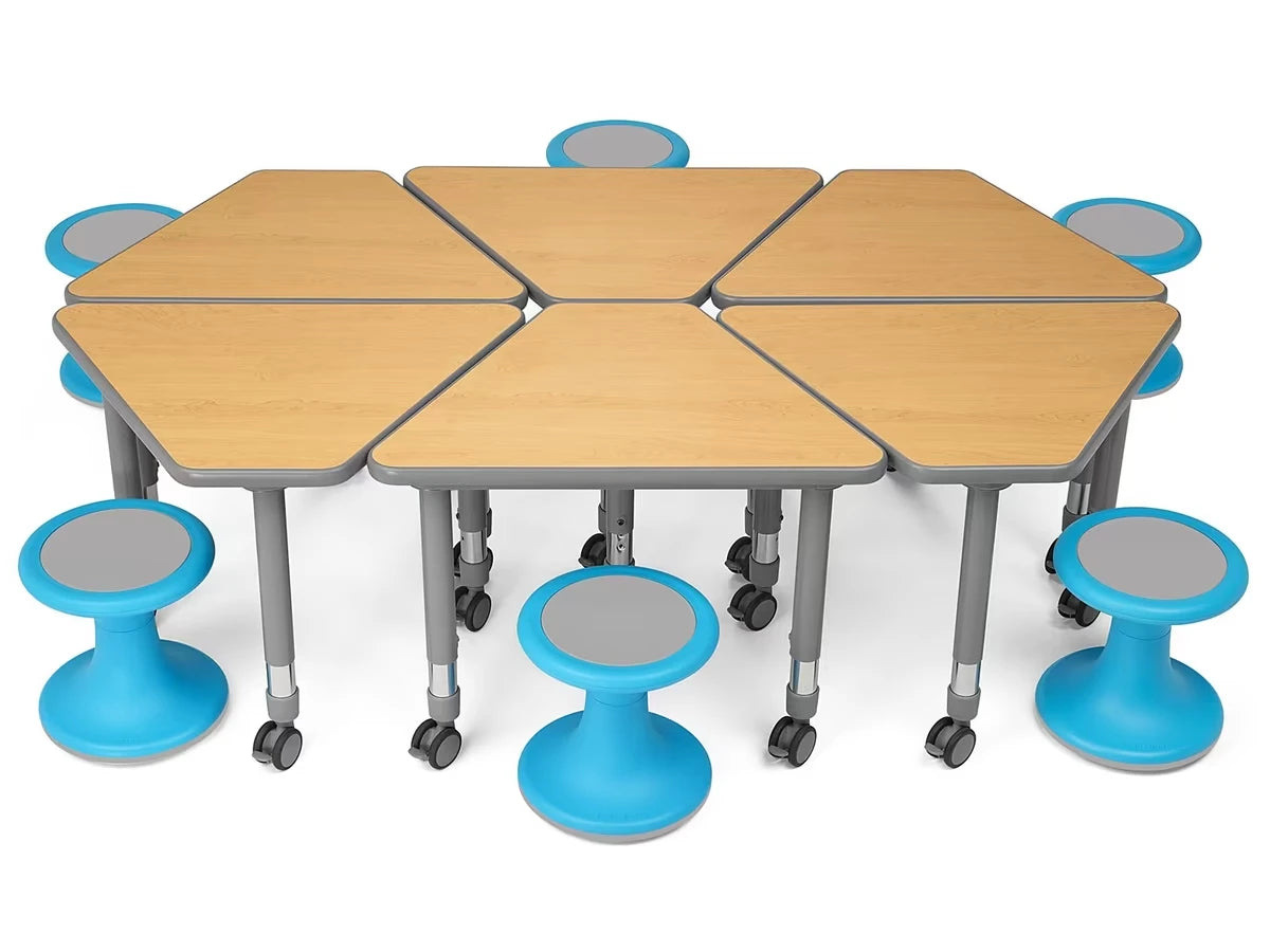 Flex-Space Wobble Chair & Wedge Desk Zone - US 1191