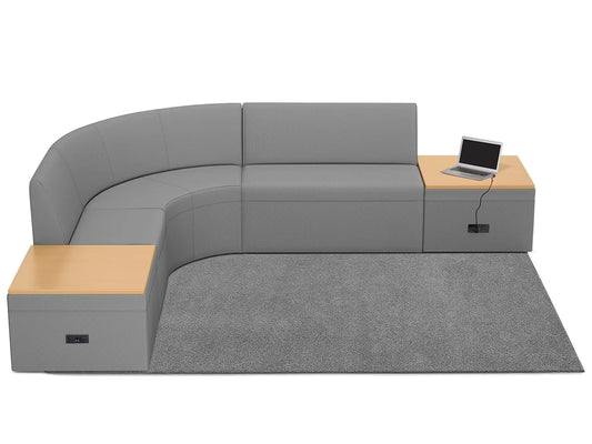 Modern Edge Couch & Powered Table Zone - US 9120