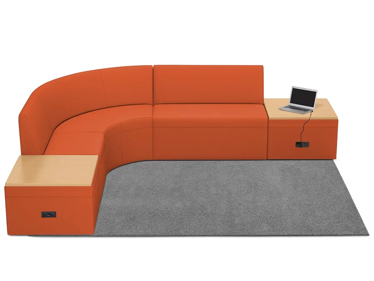 Modern Edge Couch & Powered Table Zone - US 9120