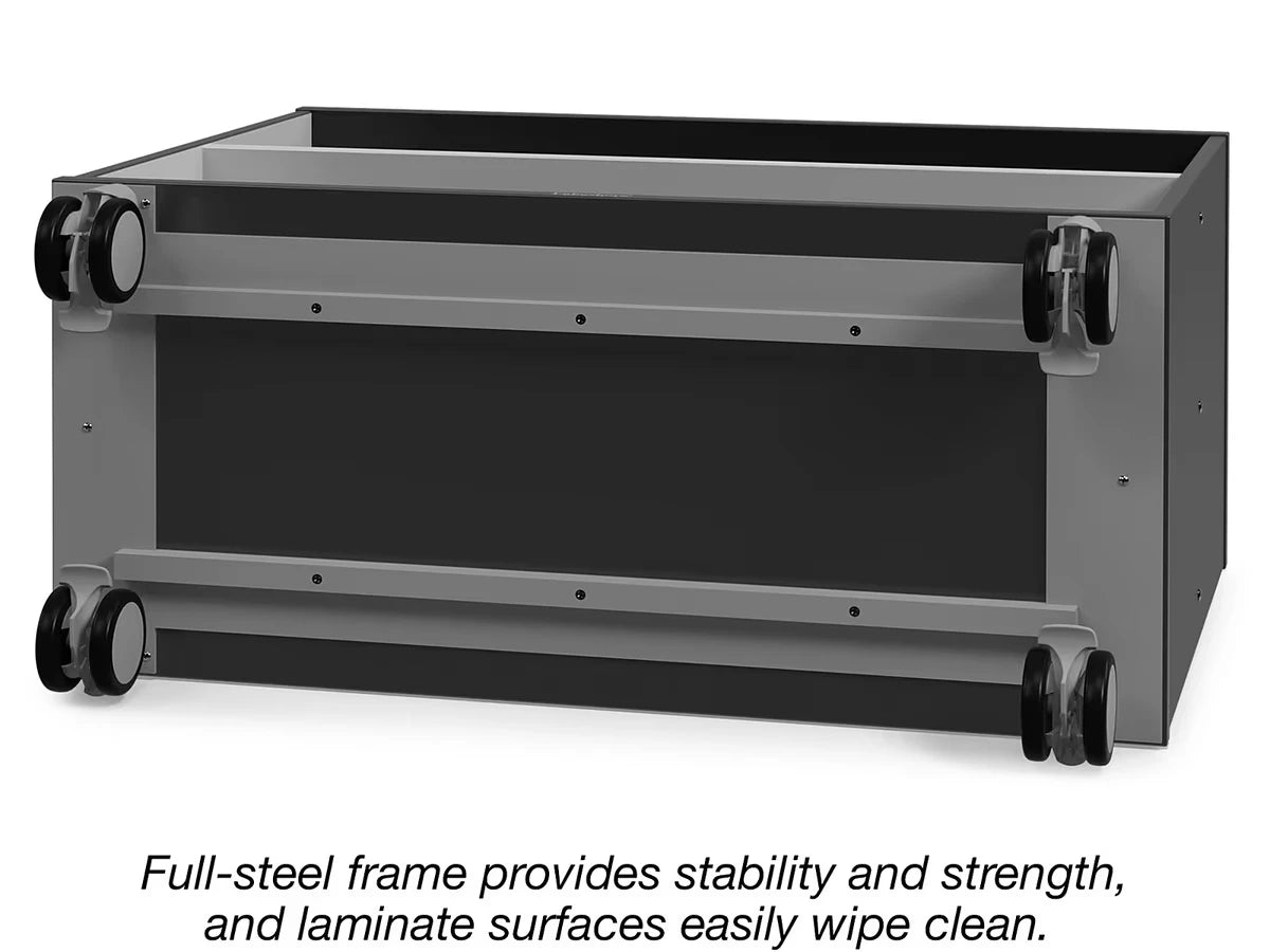 Modern Edge Mobile 2-Shelf All-Purpose Storage Unit - US 2659