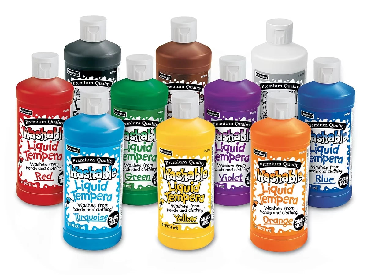 Lakeshore Fully Washable Liquid Tempera Paint - Pint - US 7116