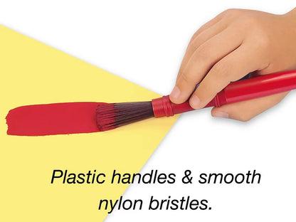 Nylon-Bristle Paintbrushes - Set of 10 - US 5476