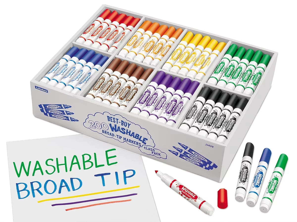 Best-Buy Washable Broad-Tip Markers - Class Pack - US 3848