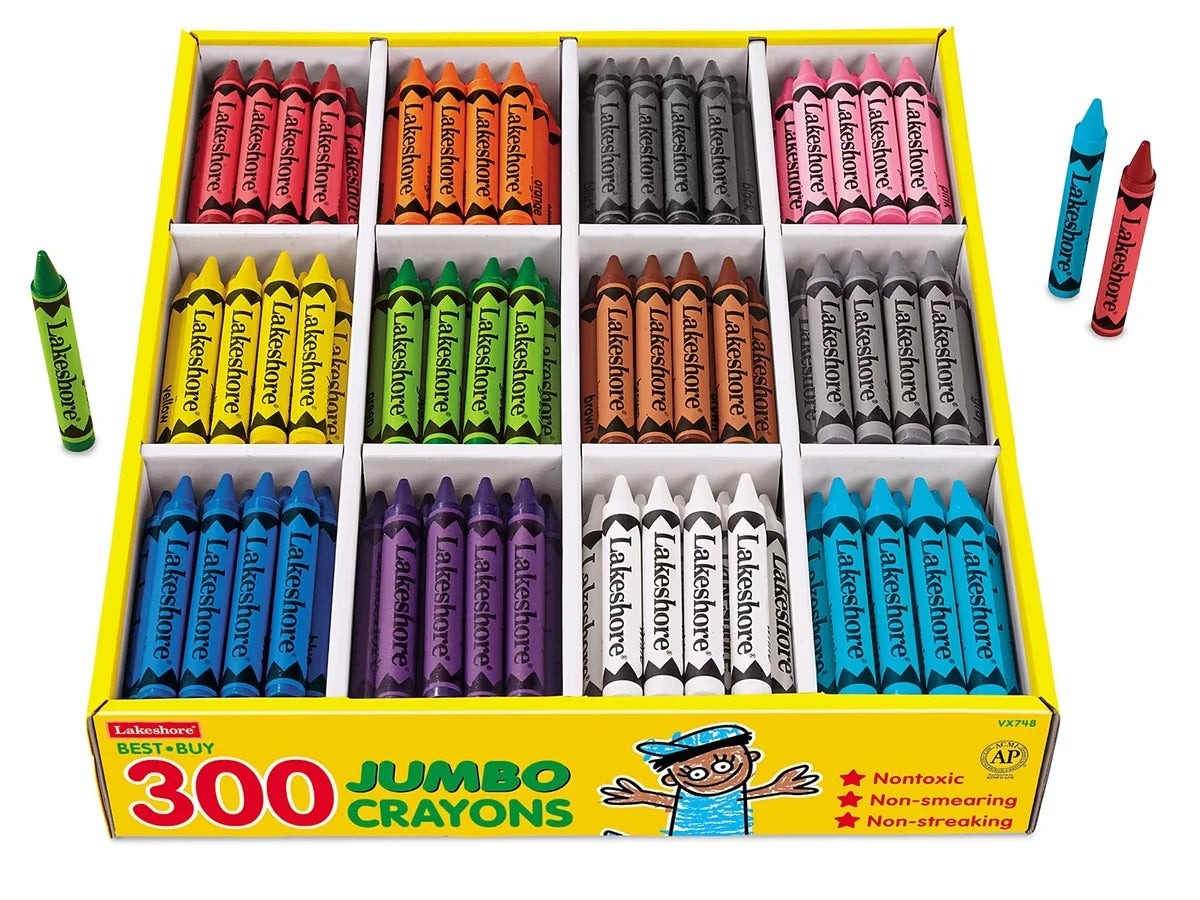 Best-Buy Jumbo Crayons - 12-Color Box - US 1012
