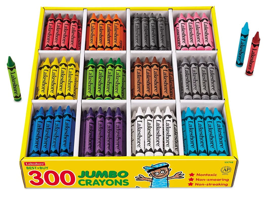 Best-Buy Jumbo Crayons - 12-Color Box - US 1012