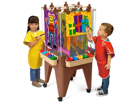 Indoor/Outdoor Painting Center for 4 - Natural Colors - US 6522