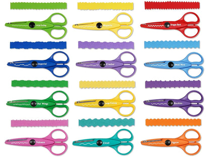 Crinkle-Cut Craft Scissors - Set of 12 - US 6116