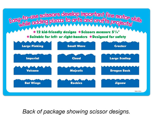 Crinkle-Cut Craft Scissors - Set of 12 - US 6116