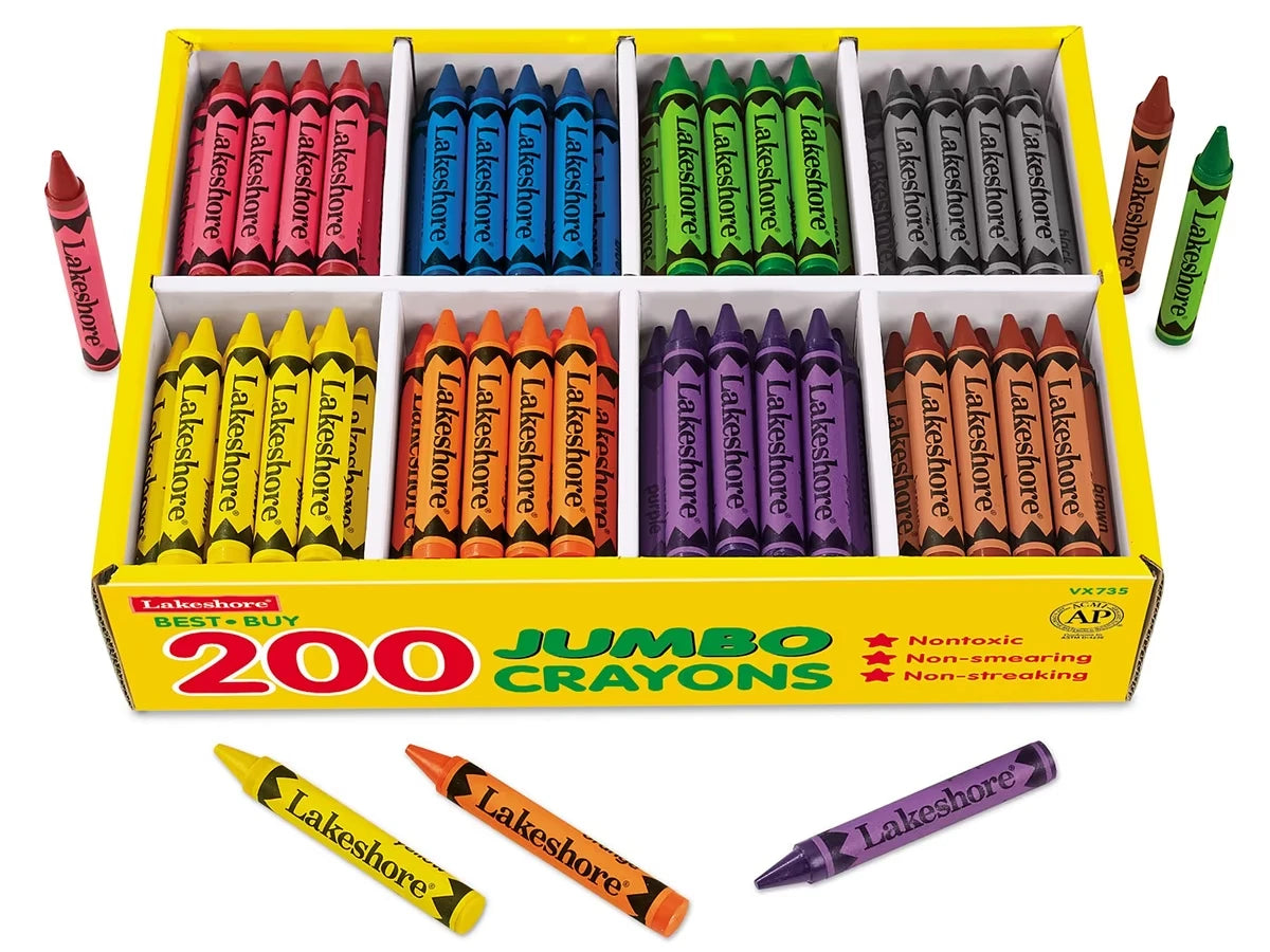 Best-Buy Jumbo Crayons - 8-Color Box - US 5612