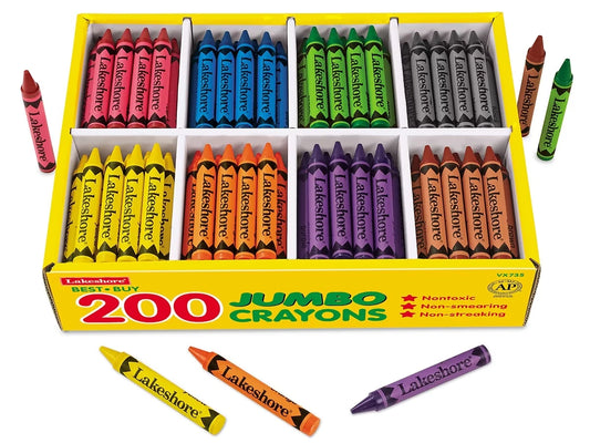 Best-Buy Jumbo Crayons - 8-Color Box - US 5612