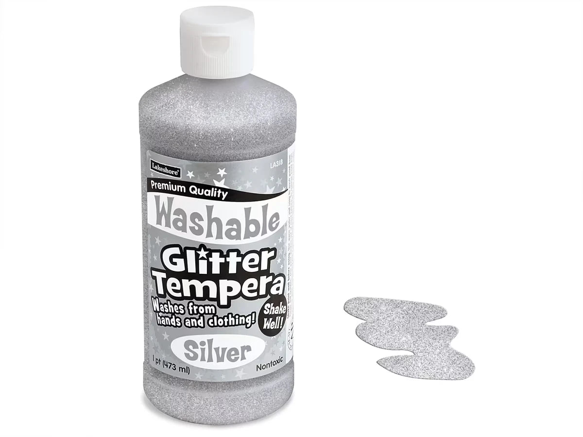 Washable Glitter Tempera Paint - Pint - US 3195
