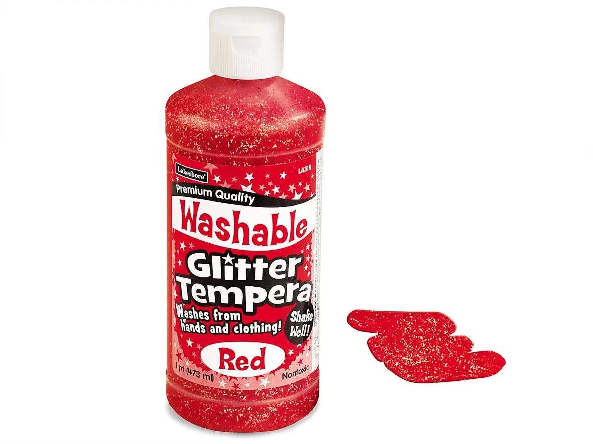 Washable Glitter Tempera Paint - Pint - US 3195