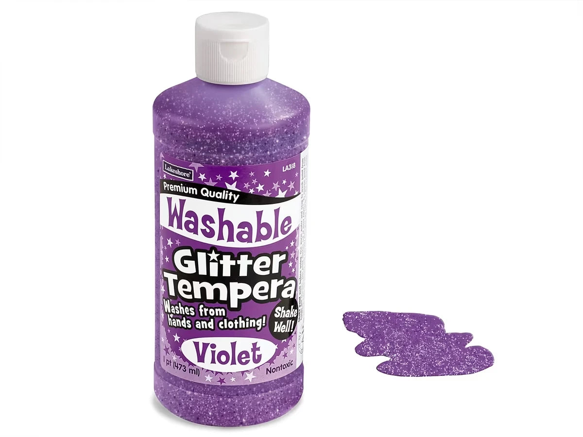 Washable Glitter Tempera Paint - Pint - US 3195
