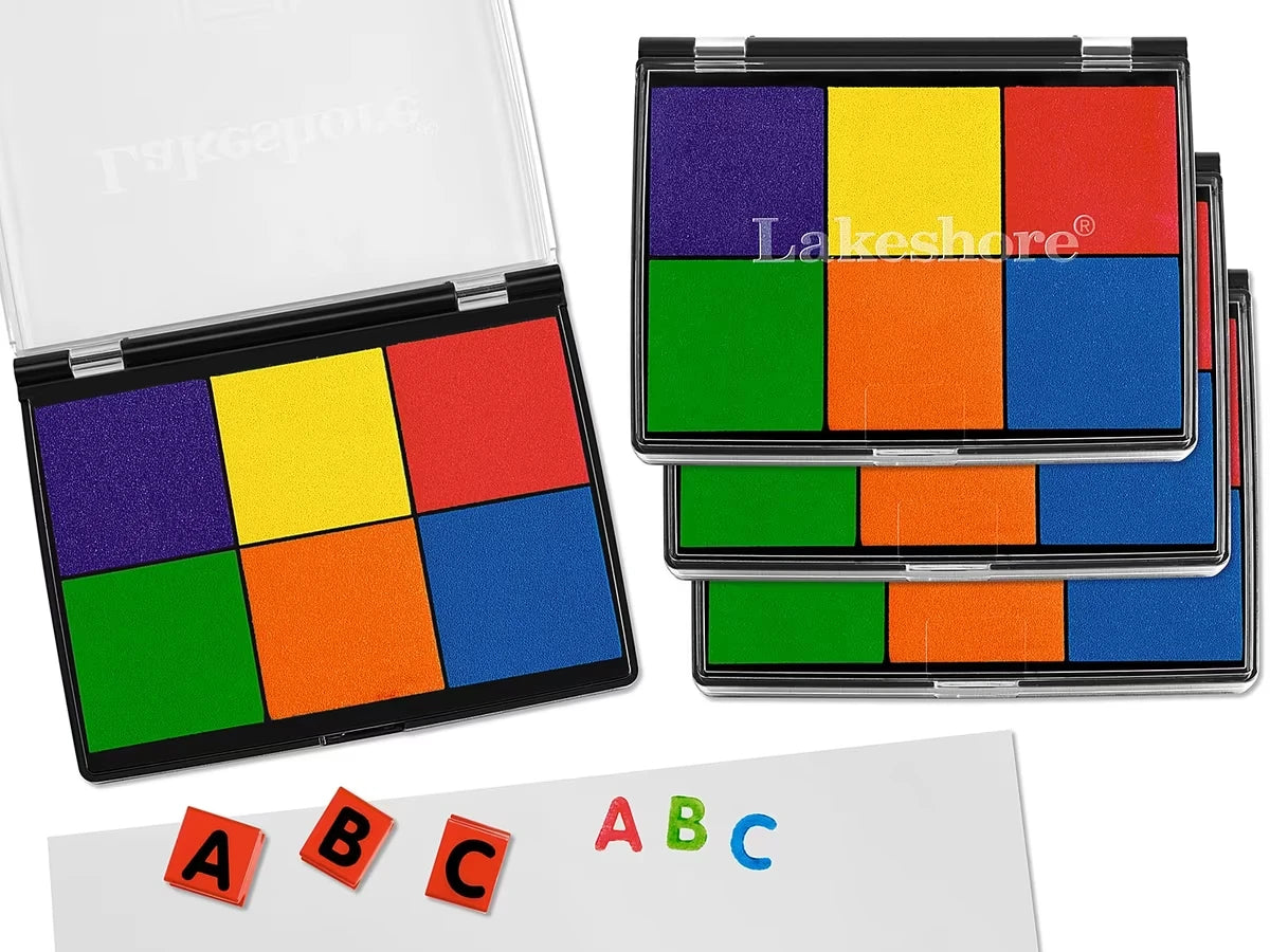 Washable 6-Color Color Stamp Pad - US 4849