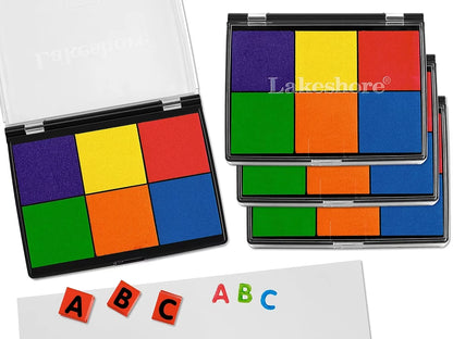Washable 6-Color Color Stamp Pad - US 4849