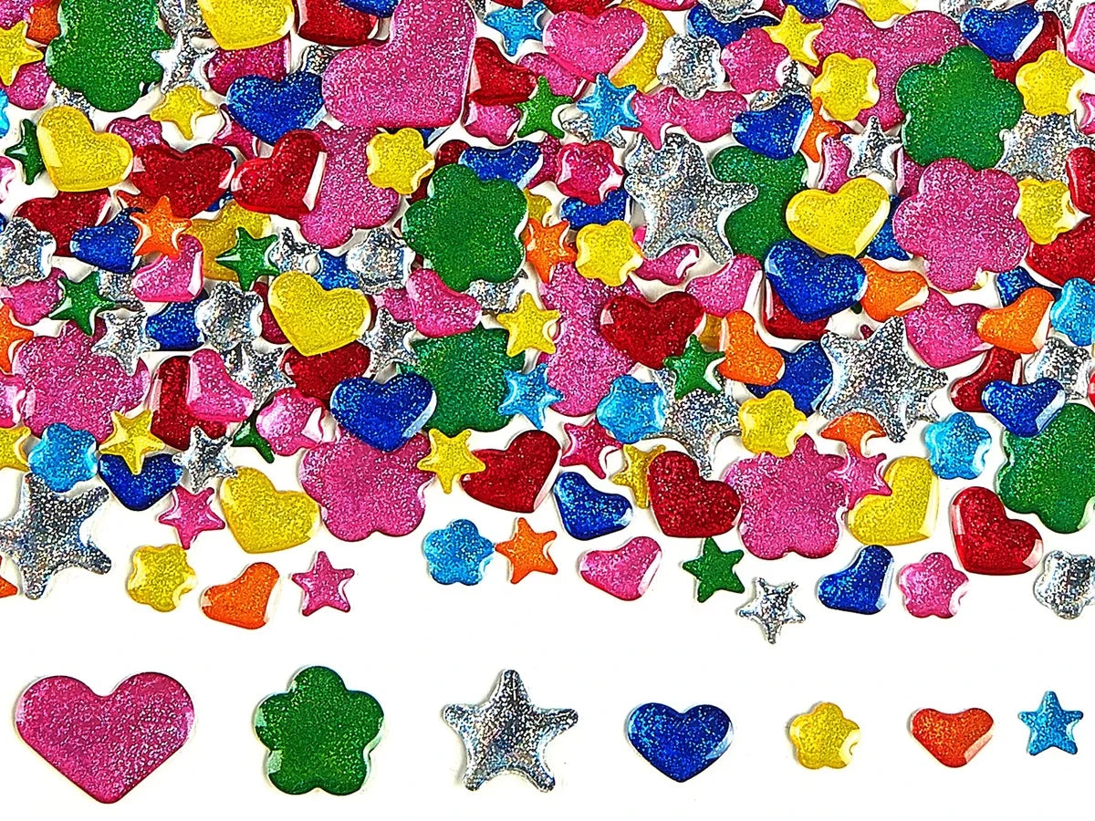 Easy-Stick Glitter Shapes - US 2112