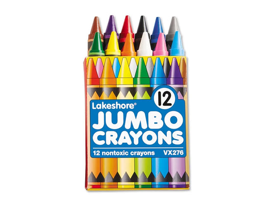 Lakeshore 12-Color Jumbo Crayons - Student Pack - US 3461