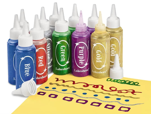 Glitter Glue Painters - Set of 12 - US 9879
