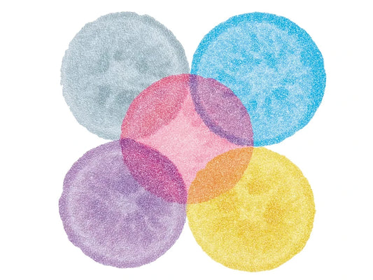Shimmering Dot Art Painters - Set of 5 - US 2693