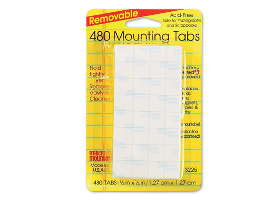 Removable Mounting Tabs - Set of 480 - US 6258