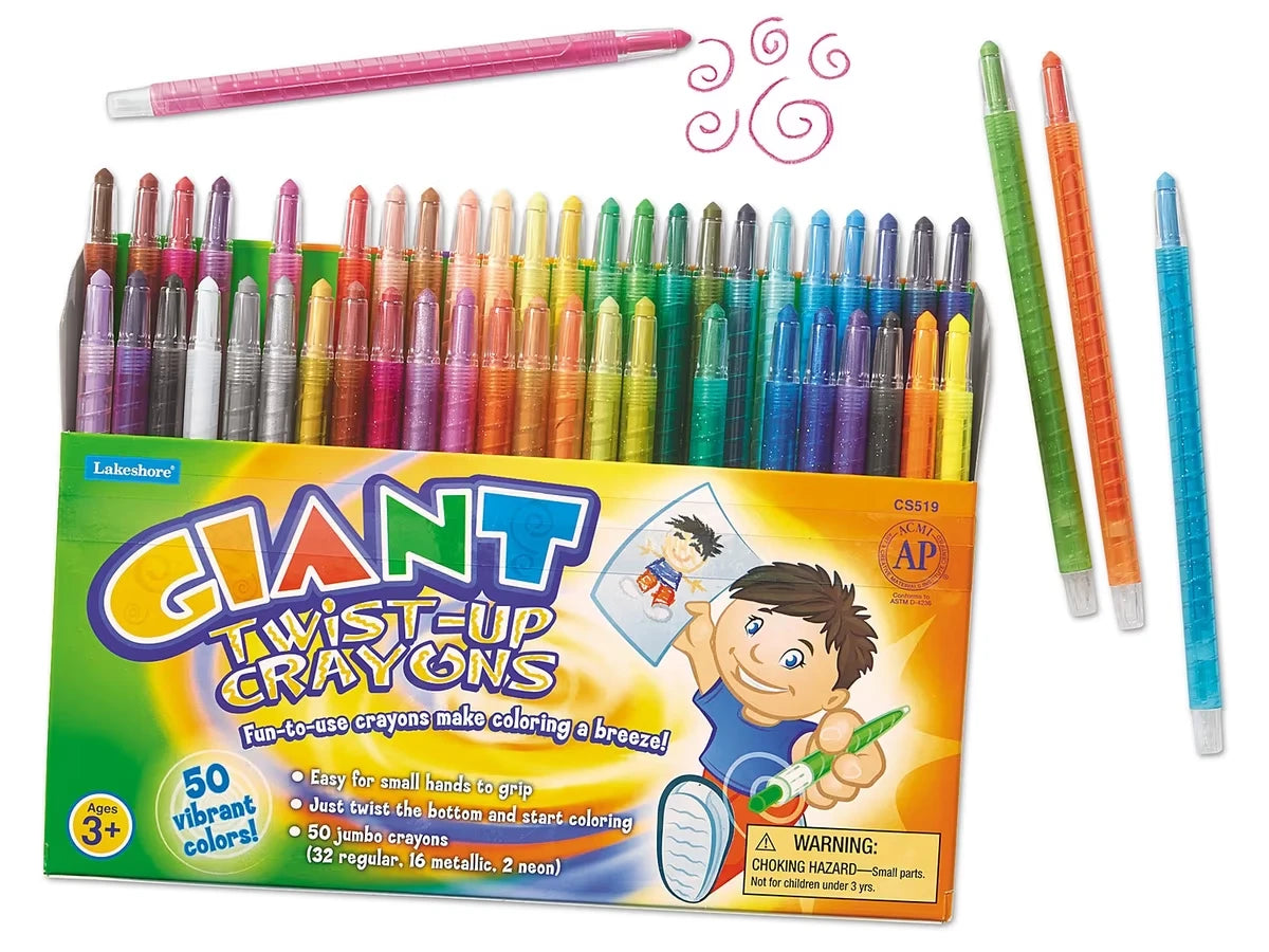 Giant Twist-Up Crayons - Set of 50 - US 4159