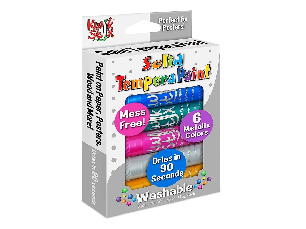 Metallic Kwik Stix™ Tempera Painters - Set of 6 - US 7642