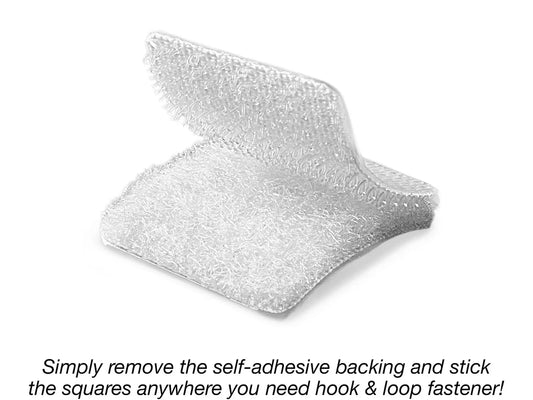 Self-Adhesive Hook & Loop Squares - Each Pack - US 7770