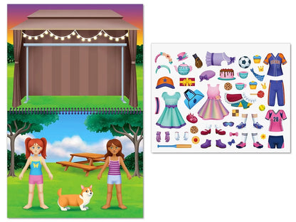 Fashion Friends Dress-Up Reusable Sticker Pad - US 9283