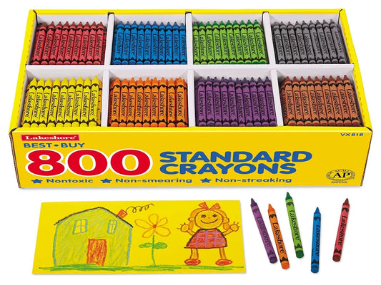 Best-Buy Standard Crayons - 8-Color Box - US 8597