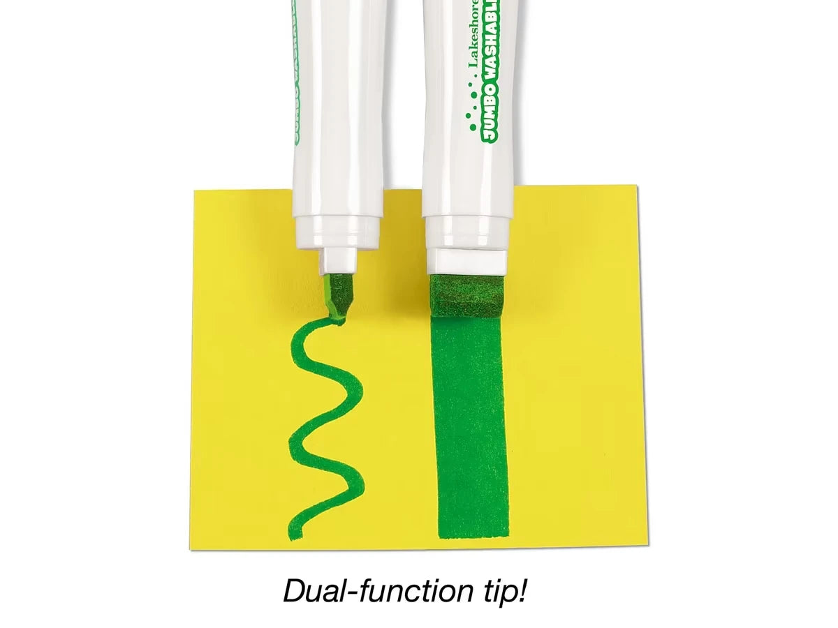 Jumbo Washable Markers - Set of 6 - US 3898