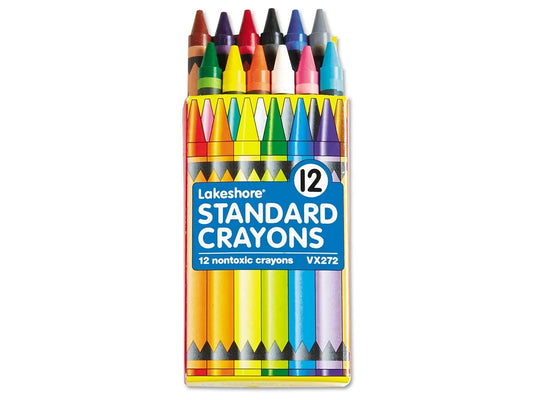 Lakeshore 12-Color Standard Crayons - Student Pack - US 8321