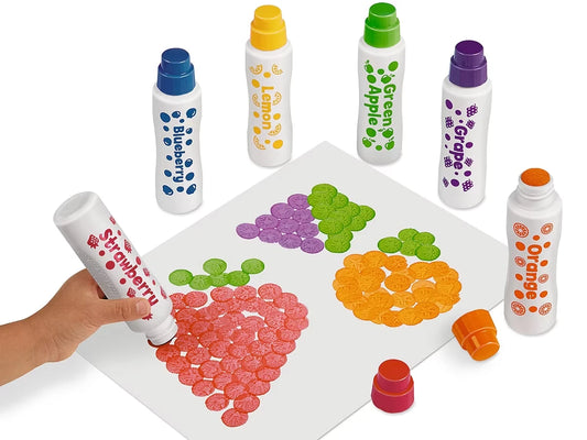 Juicy Fruit Scented Dot Art Painters - Set of 6 - US 8983