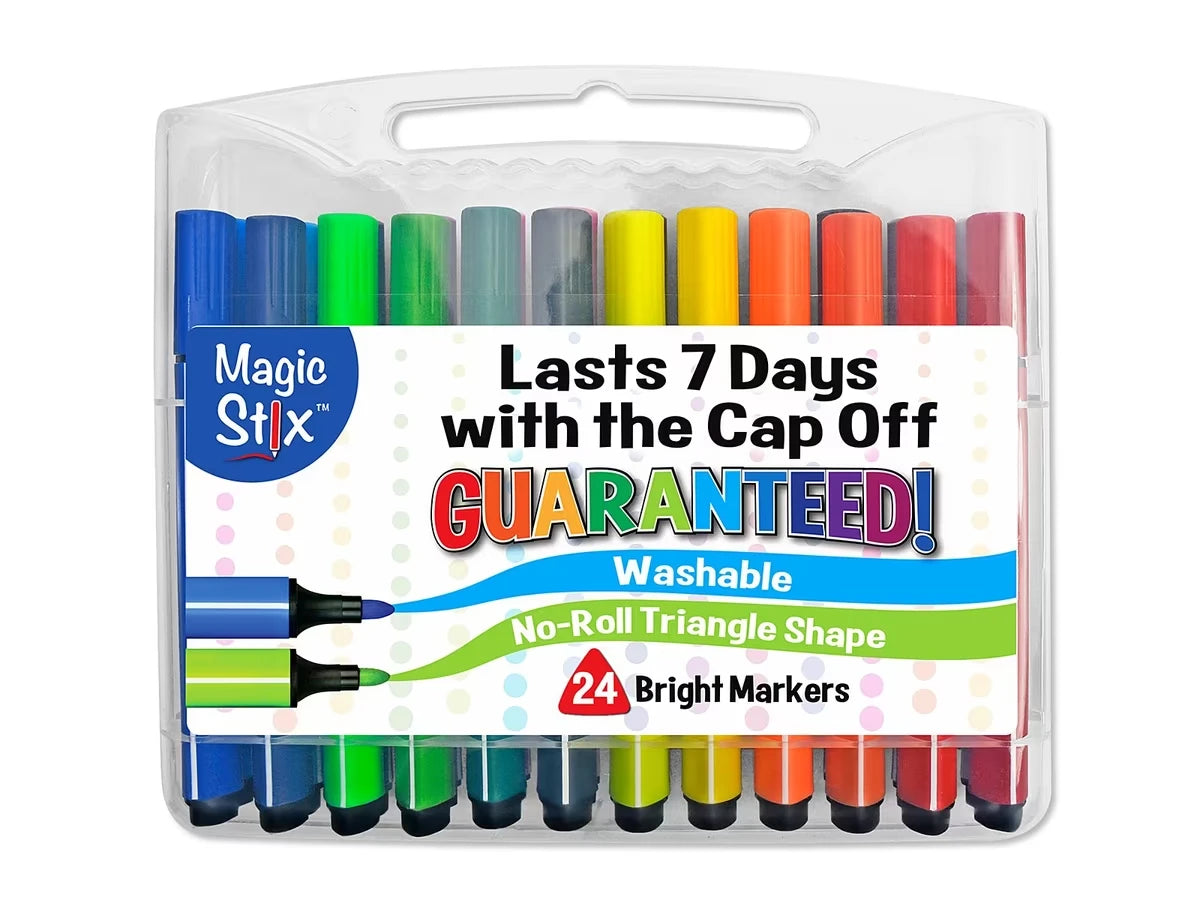 Magic Stix™ Washable Markers - Set of 24 - US 1173