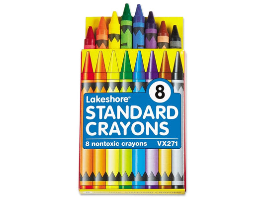 Lakeshore 8-Color Standard Crayons - Student Pack - US 7740