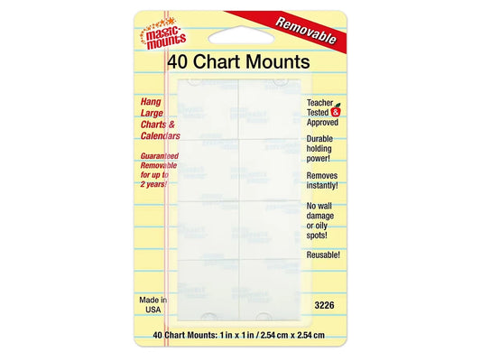 Removable Chart Mounts - Set of 40 - US 2827